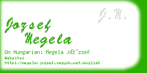 jozsef megela business card